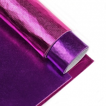 картинка 2 набора листового фетра (металлик), толщина 1,4 мм, 4 л./уп., цвета фиолетовый/фуксия от магазина Стежочек